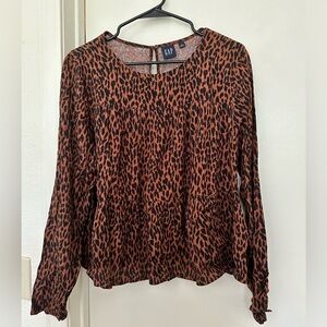 Gap Cheetah Blouse